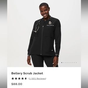 Figs bellery scrubs jacket